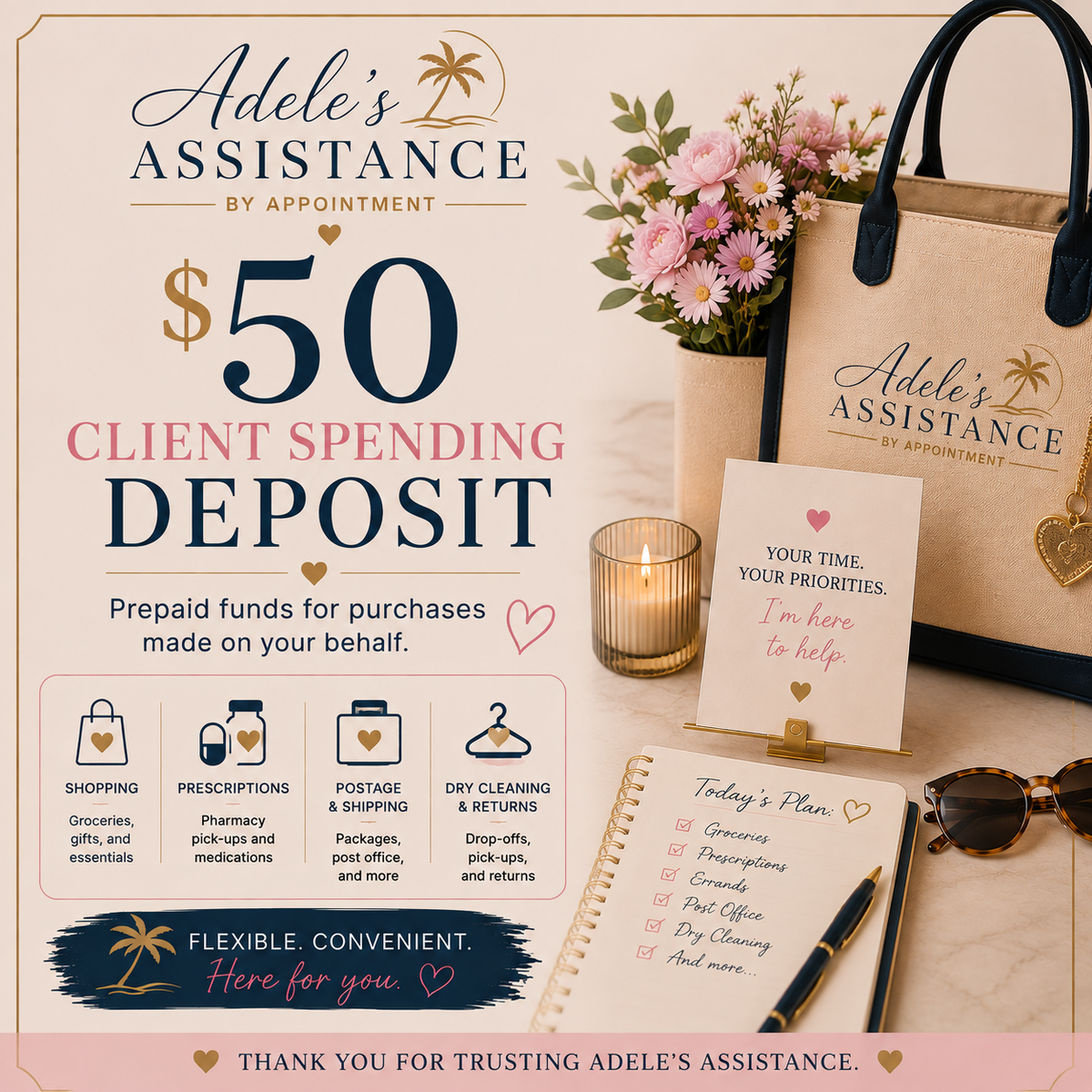 $50 Client Spending Deposit